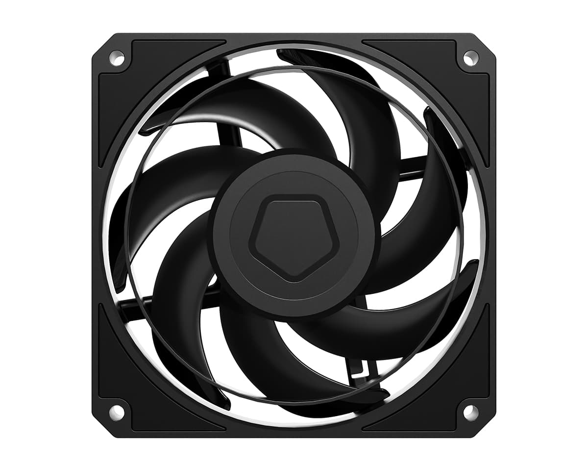 Вентилятор ID-COOLING AT-120-K 120x120x25мм (40шт./кор, PWM, резиновые углы, черный, 0-3000об/мин) BOX