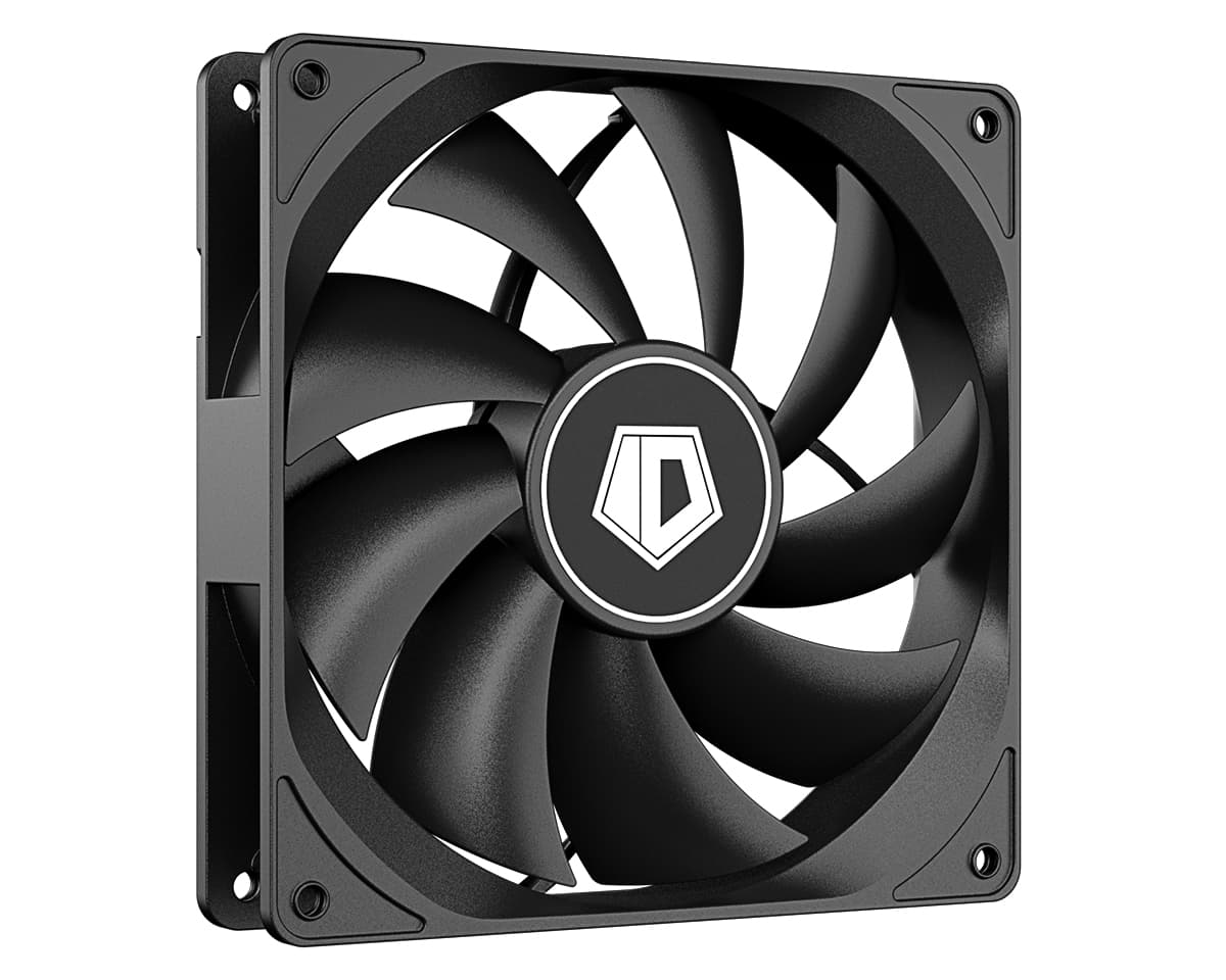 Вентилятор ID-COOLING FL-12025K 120x120x25мм (80шт./кор, 3pin, черный, 1250об/мин, супертихий) BOX