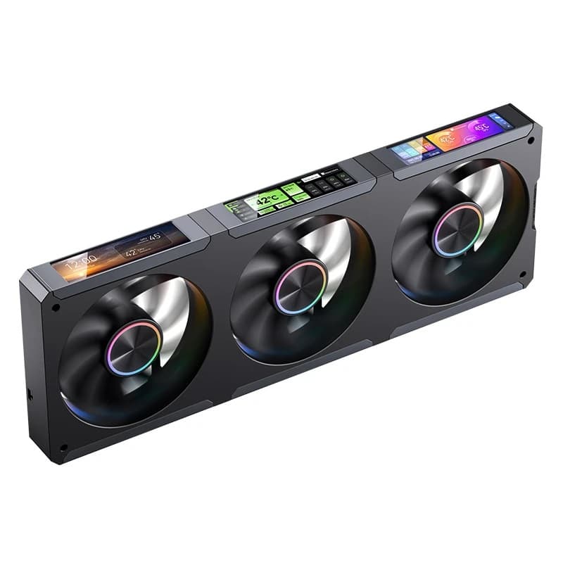 Вентилятор JONSBO ZC-360B (3 in 1) 363.8х130х28мм (16шт/кор, PWM, ARGB LED, 700-2400об/мин, черный) Retail