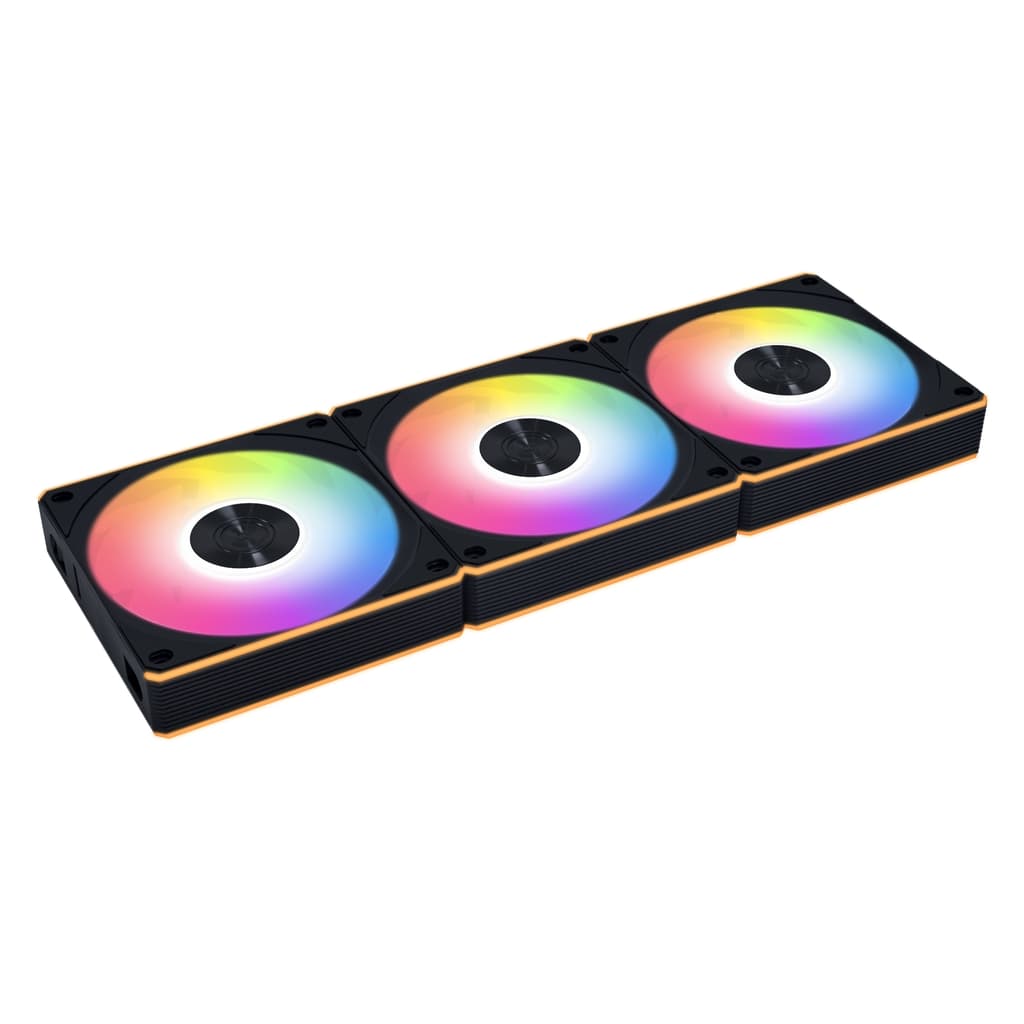 Комплект вентиляторов (3шт.) Lian Li UNI FAN CL WIRELESS 120 / 12CL1W3B BLACK / 120x124x28мм (PWM, ARGB, 2150 об/мин (Max.), 29,8dBa) / G99.12CL1W3B.R0