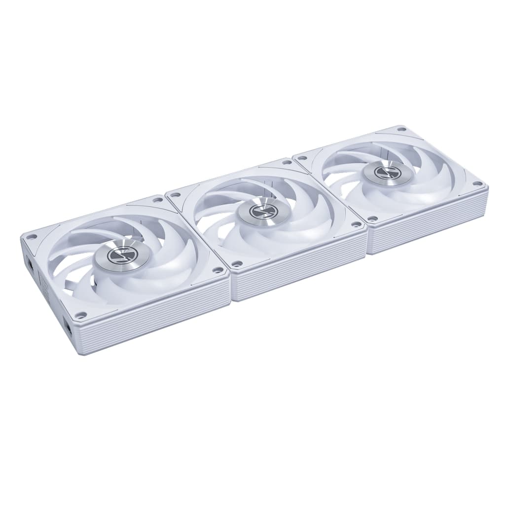 Комплект вентиляторов (3шт.) Lian Li UNI FAN CL FLEX 120 / 12CL1F3W WHITE / 120x124x28мм (PWM, ARGB, 2150 об/мин (Max.), 29.8dBa) / G9F.12CL1F3W.R0