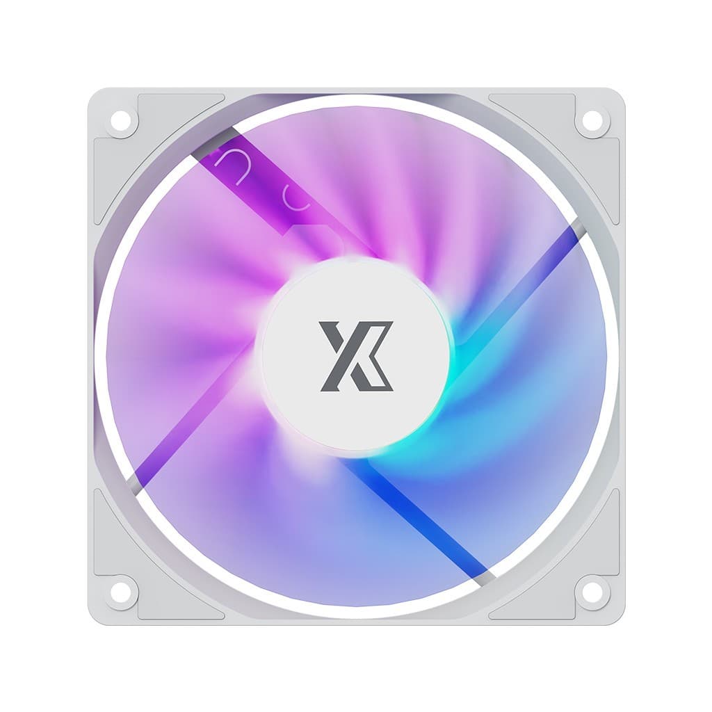Вентилятор XASTRA FC120W ARGB single pack 120x120x25мм (40шт/кор, ARGB, PWM, white) BOX