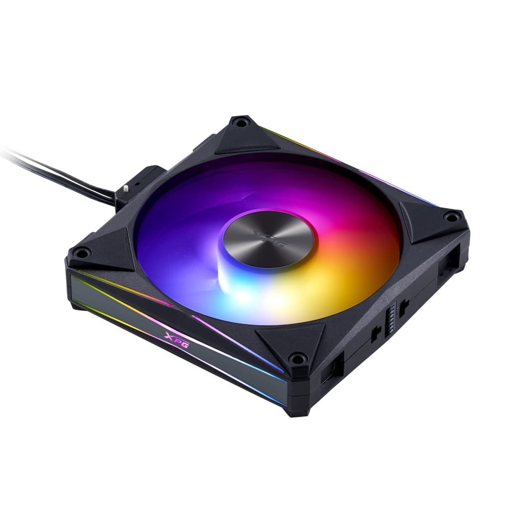 Комплект вентиляторов 4шт XPG HURRICANE MAG 120 ARGB PWM ( прямой и реверсный режим) black RET