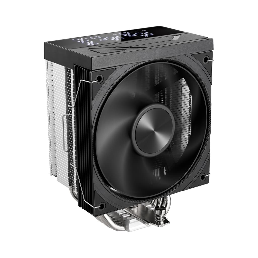 Кулер 1STPLAYER FROST BITE FB12S-6 Black / 6HPx6mm, single tower, 230W TDP, 1x120mm fan, 800-2300 RPM, 70.15 CFM, 34.8 dBA / FB12S-6-BK