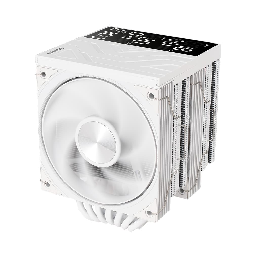 Кулер 1STPLAYER FROST BITE FB12DS-7 White / 7HPx6mm, dual tower, 270W TDP, 2x120mm fans, 800-2300 RPM, 70.15 CFM, 34.8 dBA / FB12DS-7-WH