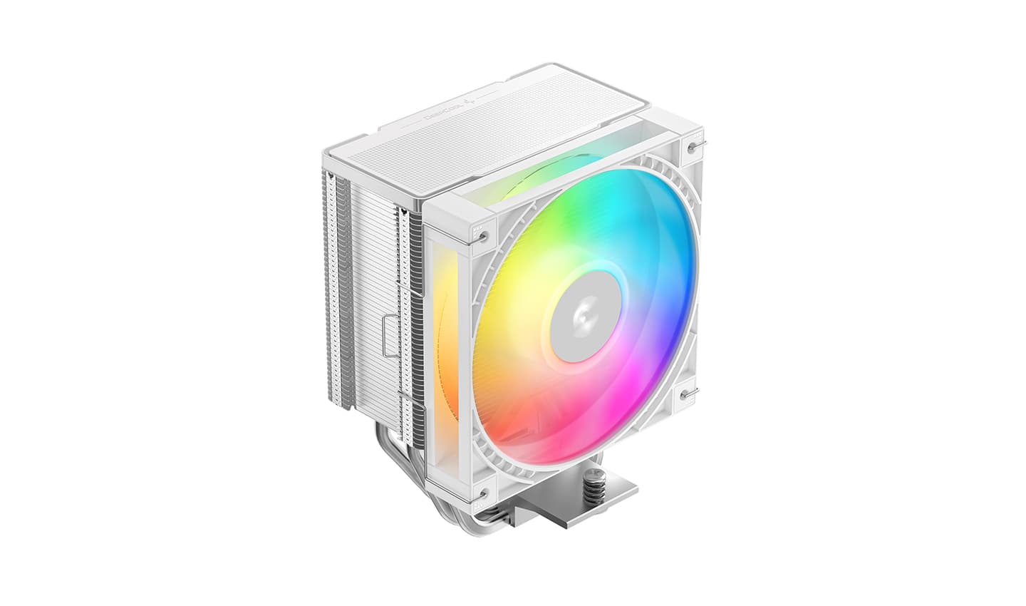 Кулер DEEPCOOL AG600 WH ARGB LGA1851/1700/AM5/AM4 (12шт/кор, TDP 270W, PWM, Fan 120mm, 6 тепл. трубок, белый) RET