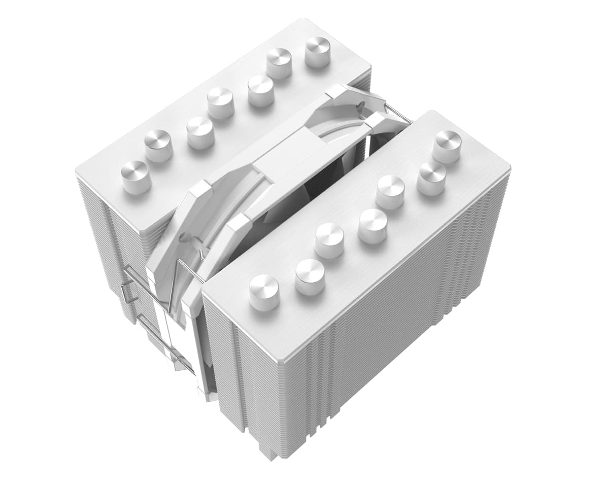 Кулер ID-COOLING SE-207-XT SLIM SNOW LGA20XX/1700/1200/115X/AM5/AM4 (12шт/кор, TDP 220W, PWM, 7 тепл.трубок + медная база, 1 x FAN 120mm, белый) RET