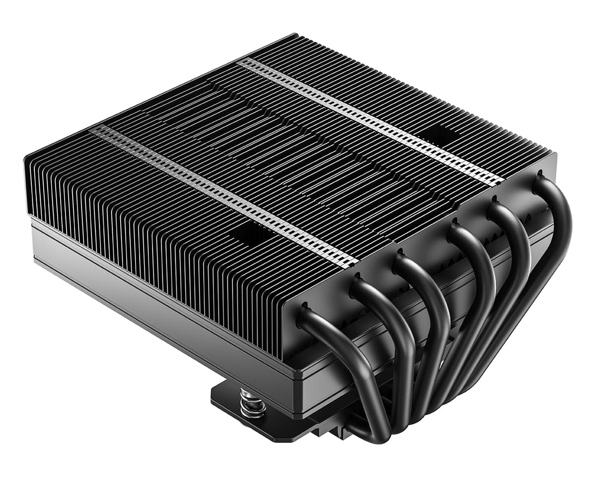 Кулер ID-COOLING IS-77-XT BLACK LGA1851/1700/1200/115X/AM5/AM4 низкопрофильный высота 77mm (6шт/кор, TDP 150W, PWM, 6 тепл.трубок + медная база, FAN 120mm) BOX