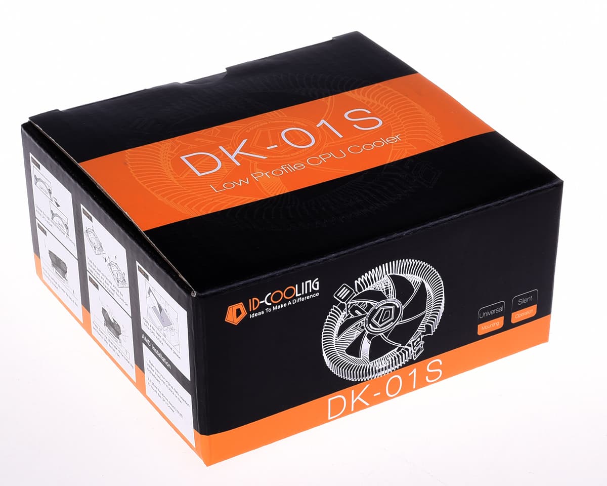 Кулер ID-COOLING DK-01S LGA1700/1200/115X/AM5/AM4/AM3/+/AM2/+/FM2/+/FM1 (60шт/кор, TDP 65W, FAN 80mm) RET
