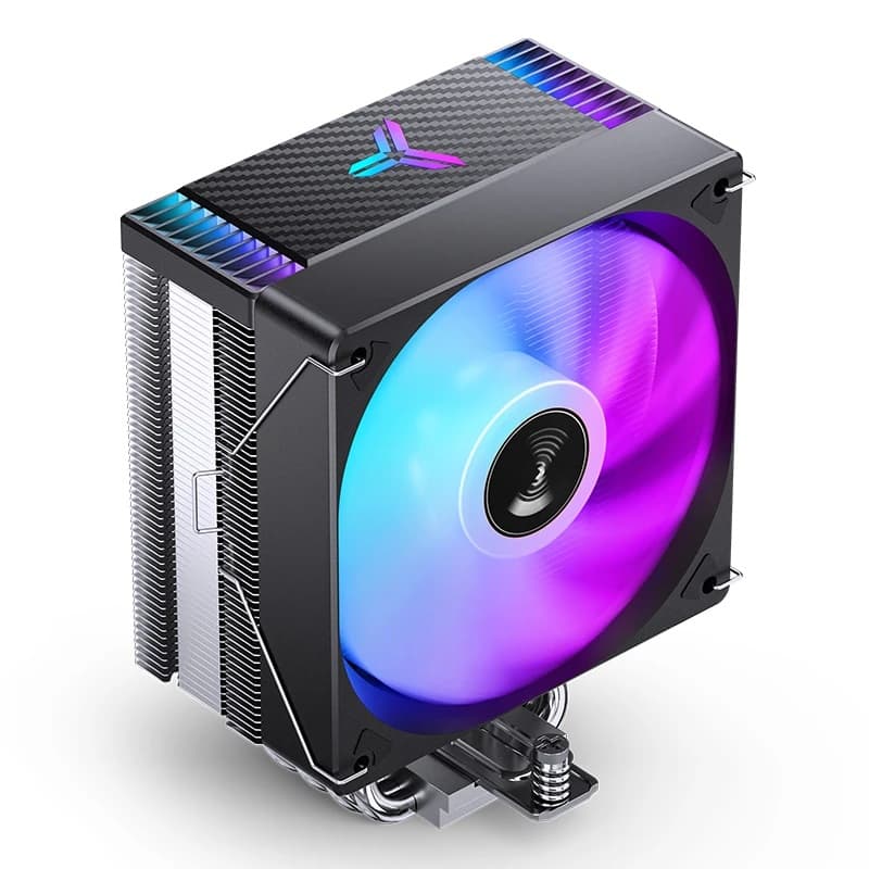 Кулер JONSBO CR-1000 MAX V2 Color LGA1851/1700/1200/115X/AM5/AM4 (24шт/кор, TDP 230W, PWM, 120mm Dynamic Multi-Color LED Fan, 6 тепловых трубок, черный, 4-pin) Retail