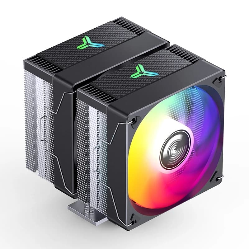 Кулер JONSBO CR-3000E ARGB Black LGA1851/1700/1200/115X/AM5/AM4 (12шт/кор, TDP 260W, PWM, 2 x 120mm ARGB LED Fan, 6 тепловых трубок, 4-pin) Retail