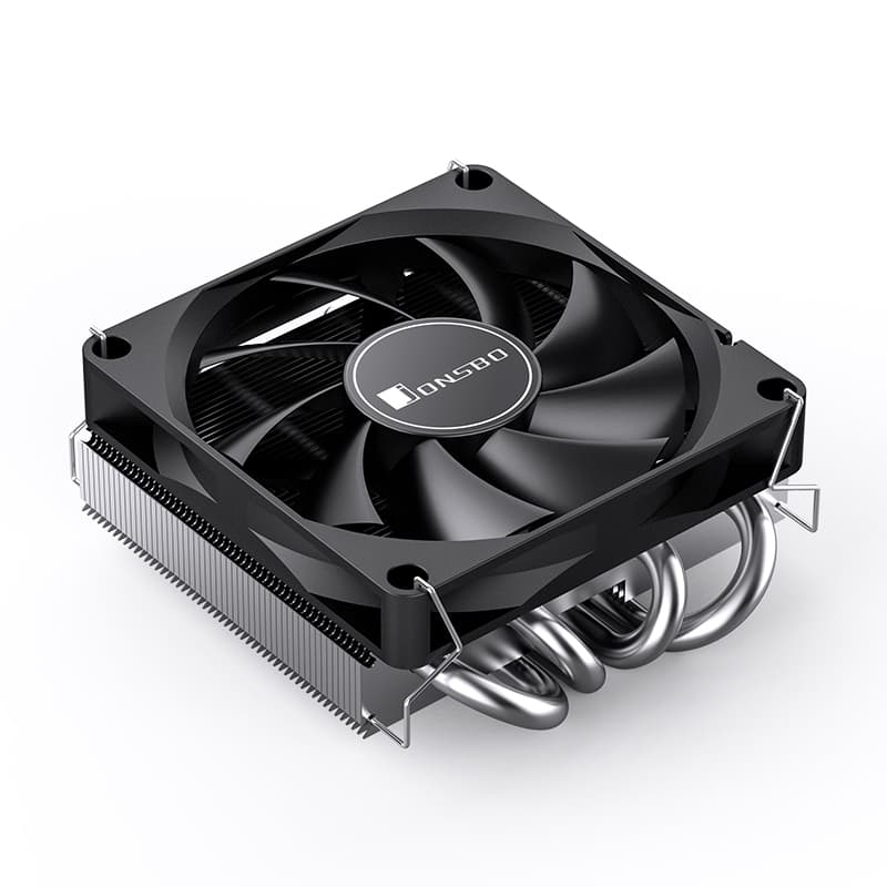 Кулер JONSBO HP-400S Black LGA1700/1200/115X/AM5/AM4 низкопрофильный 36.7мм (36шт/кор, TDP 160W, PWM, 90mm Fan, 4 тепловые трубки, 4-pin) Retail