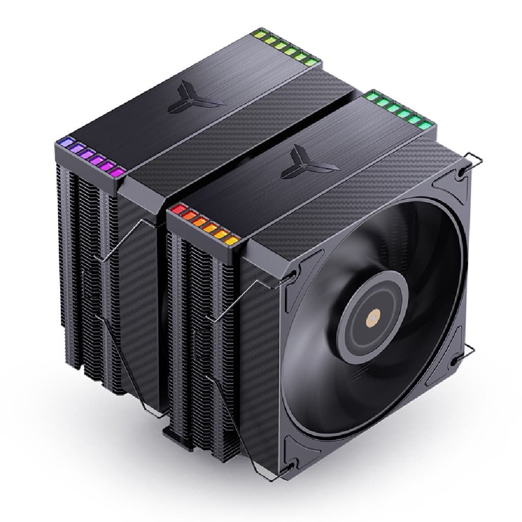 Кулер JONSBO HX6280 Black LGA1851/1700/1200/115X/AM5/AM4 (8шт/кор, TDP 280W, PWM, 130mm Black Fan*1, 120mm Black Fan*1, 6 тепловых трубок, медная база, черный, 4-pin) Retail