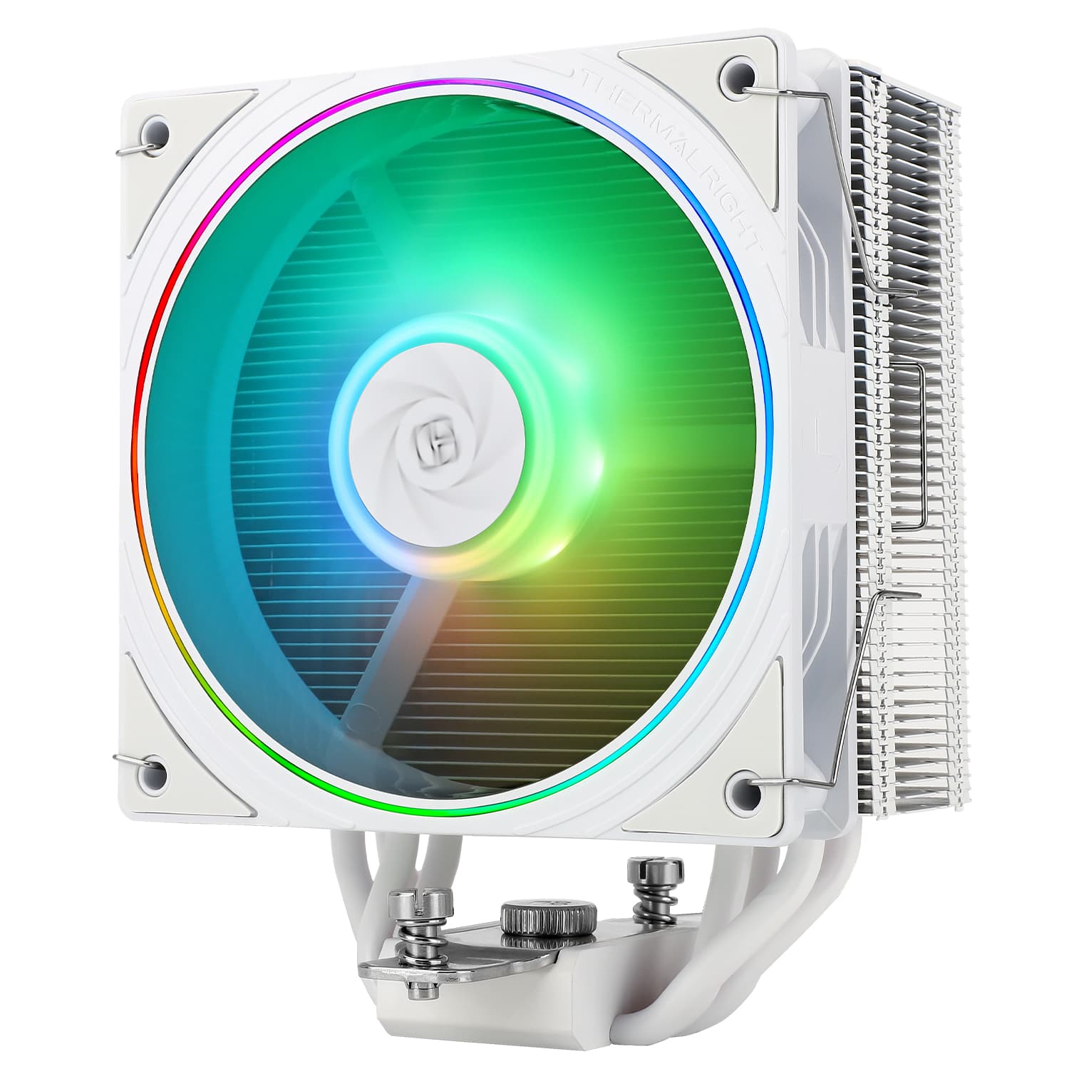 Кулер Thermalright Assassin Spirit 120 EVO White ARGB LGA115X/1200/1700/AM4/AM5 (120mm ARGB PWM Fan, 4 тепл. трубки 6мм) / TRAS120EVOAW