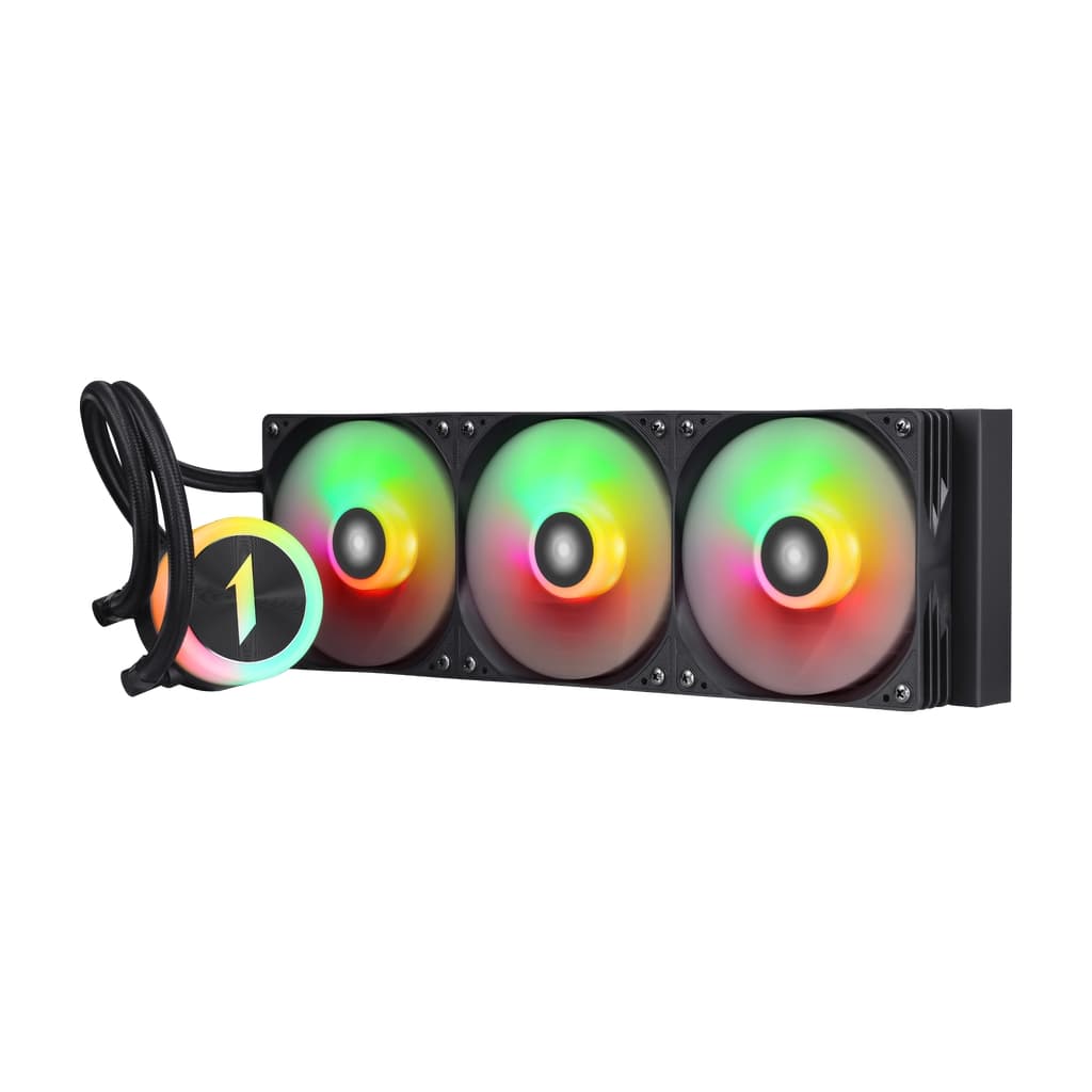 Система водяного охлаждения 1STPLAYER TS1 360 Black / 3x120mm, ARGB, 300W TDP / TS1-360-BK