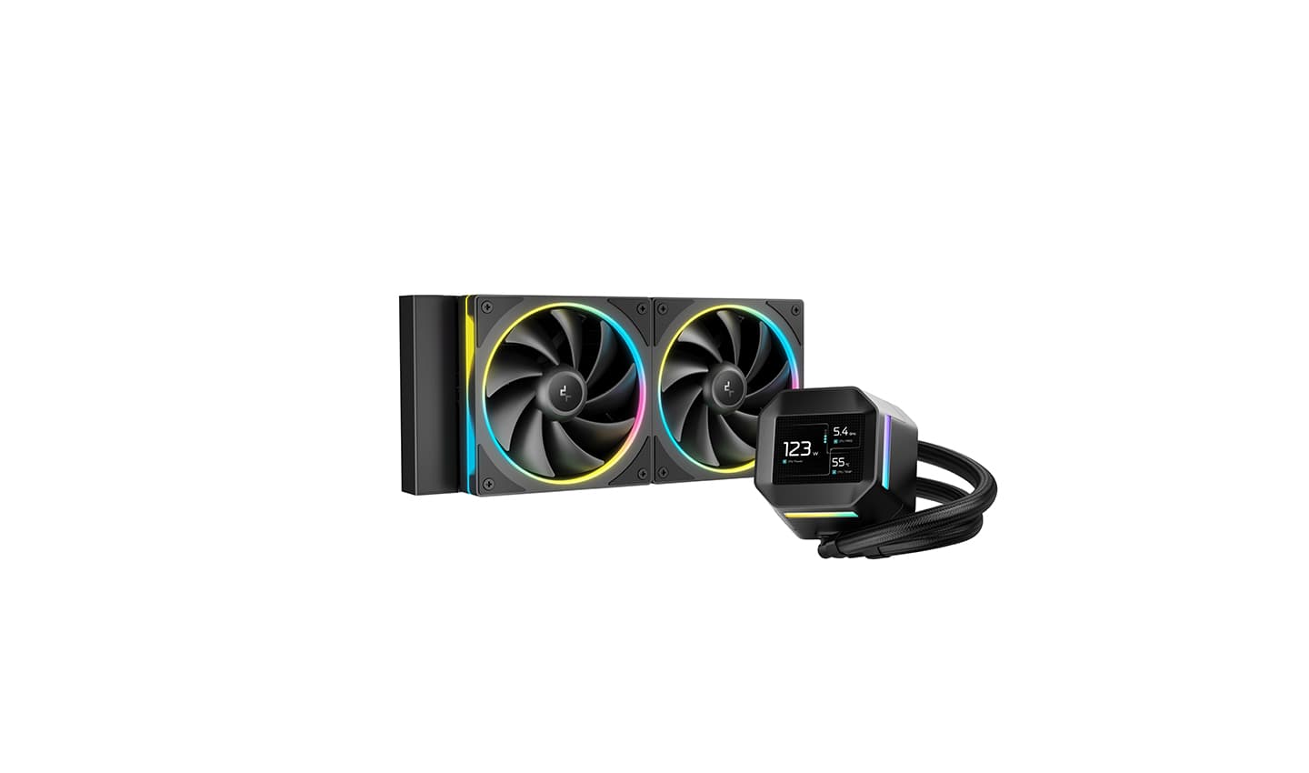 Комплект водяного охлаждения DEEPCOOL LM240 LGA20XX/1700/1200/115X/AM5/AM4 (6шт/кор,TDP 250W, ARGB Lighting, Anti-Leak edition, PWM, DUAL FAN) RET