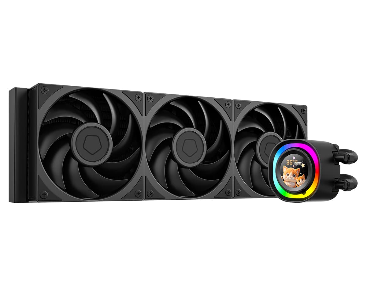 Комплект водяного охлаждения ID-COOLING FX360 LCD PE LGA1851/1700/1200/115X/AM4/AM5 (6шт/кор,TDP 350W, ARGB PUMP, LCD Display, PWM, TRIPLE FAN 120mm) RET