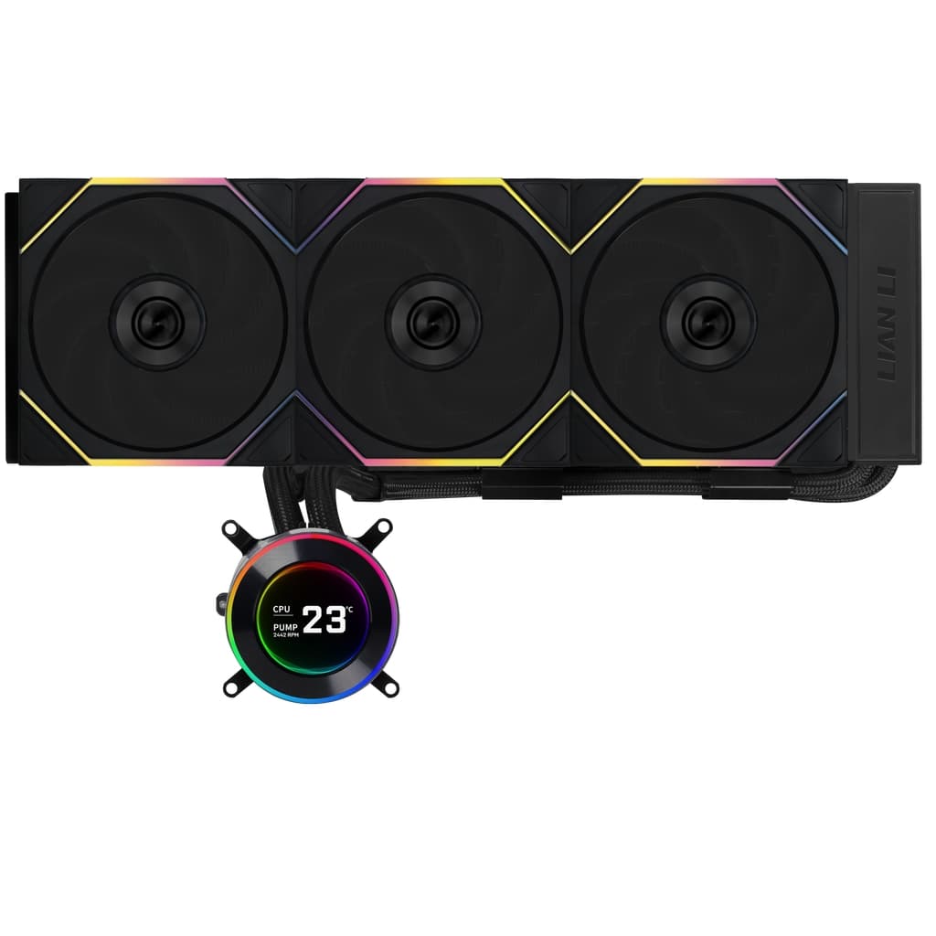 Система водяного охлаждения Lian Li HydroShift II LCD-C 360TL (GHS2LCD36TB BLACK) / 3x120mm ARGB PWM Fans / G89.GHS2LCD36TB.R0