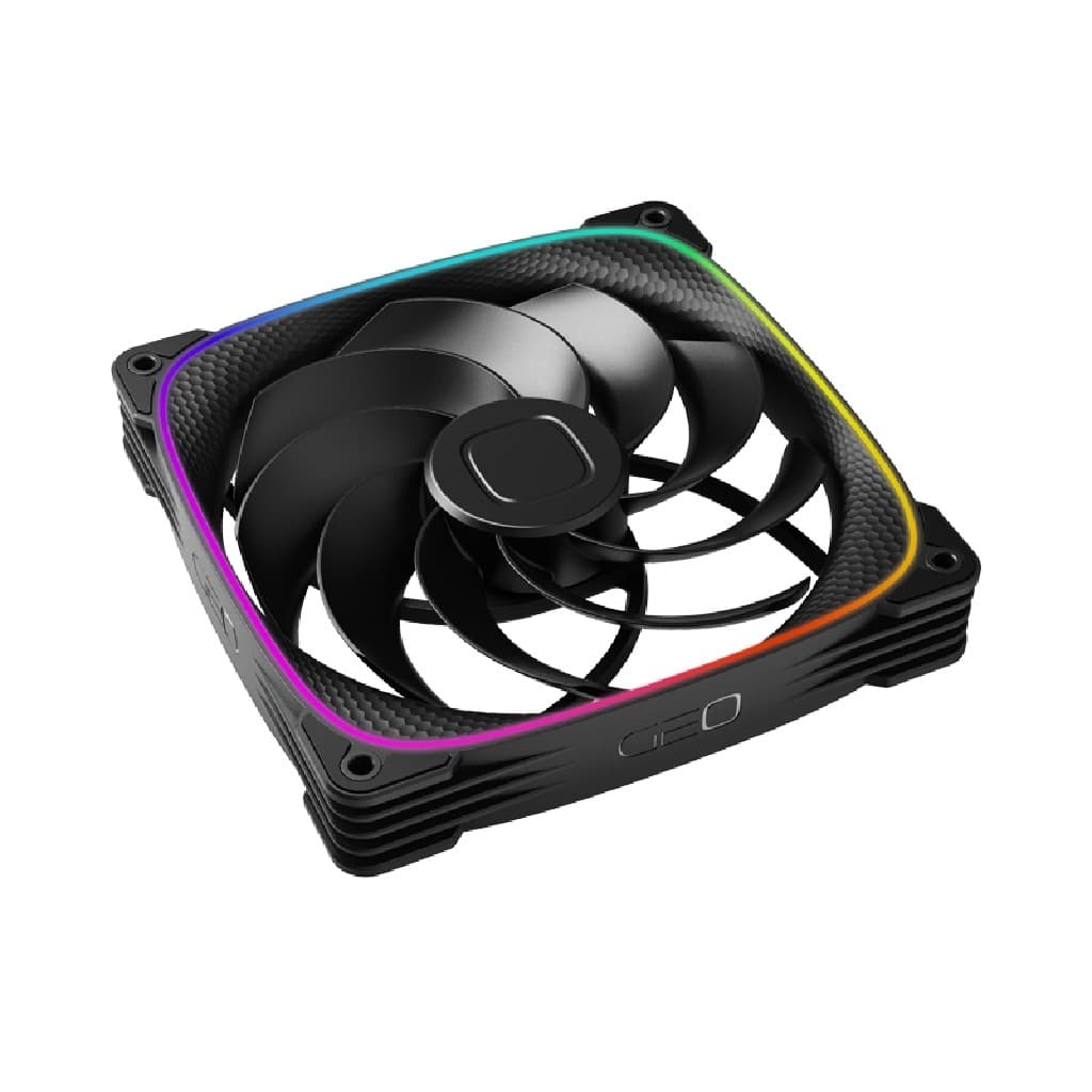 Вентилятор Geometric Future Squama 2503RB-14 Reverse Black / 140mm, PWM, 2100 RPM, 71.80 CFM, 34.0 dBA, 5V ARGB / 1F2503R114000