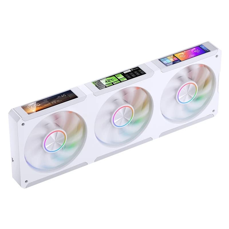 Вентилятор JONSBO ZC-360W (3 in 1) 363.8х130х28мм (16шт/кор, PWM, ARGB LED, 700-2400об/мин, белый) Retail