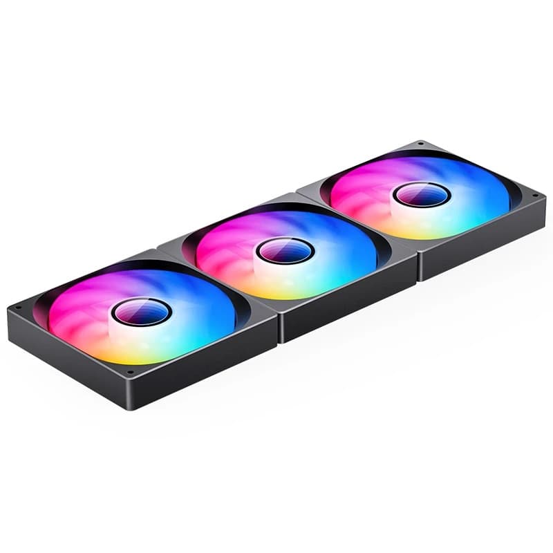 Вентилятор JONSBO ZW-140B (3 in 1) 420х140х26мм (16шт/кор, PWM, ARGB LED, 800-1800об/мин, черный) Retail