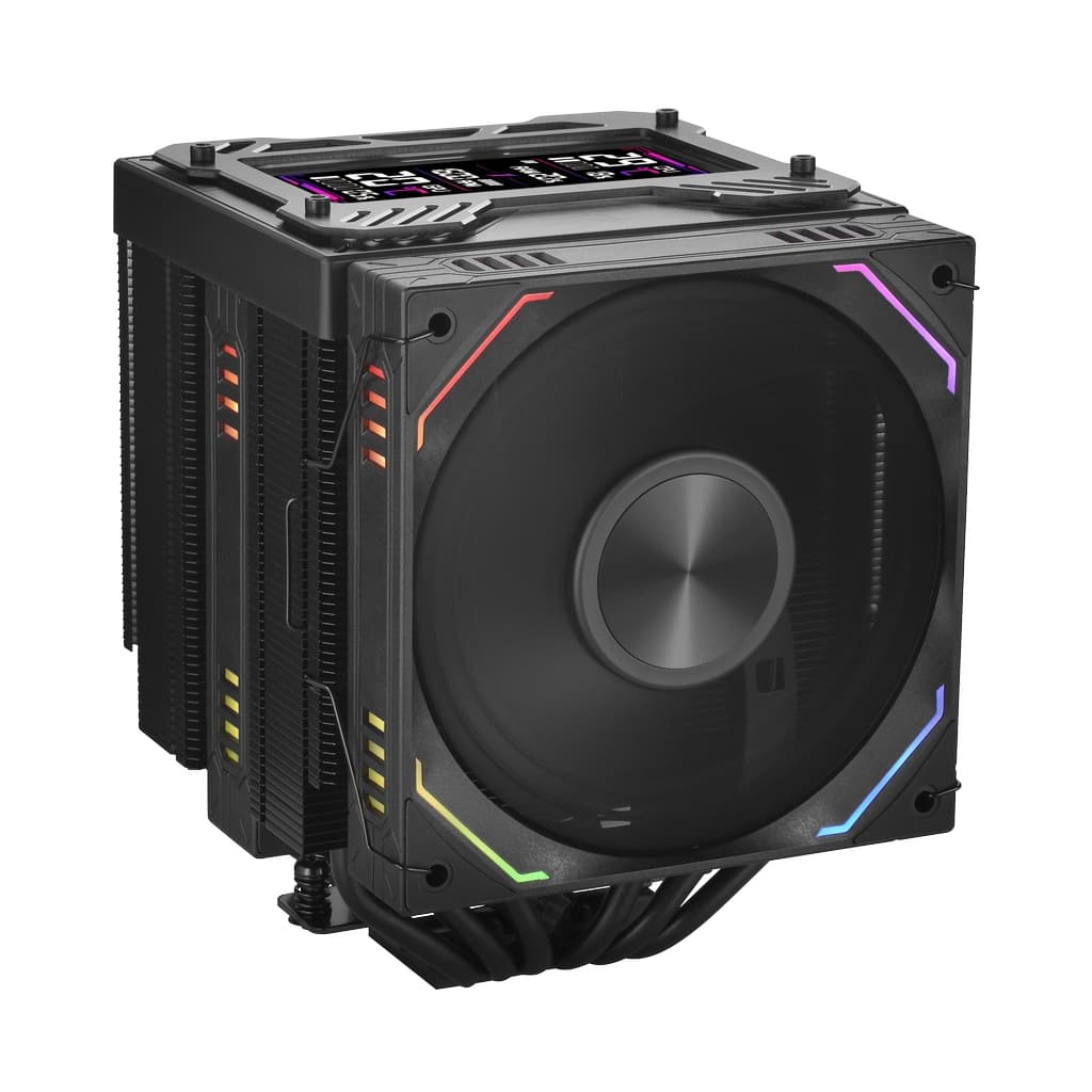 Кулер 1STPLAYER F.A.S.T. FT12DSL-6 Black / 6HPx6mm, dual tower, 275W TDP, 2x120mm ARGB fans, 600-2000 RPM, 57.56 CFM, 38.21 dBA / FT12DSL-6-BK