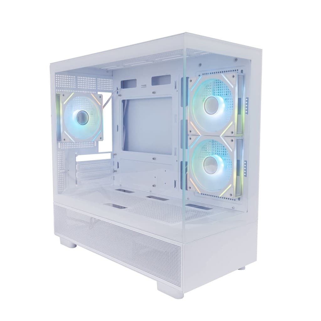 Корпус 1STPLAYER MIKU Mi5 ARGB White / mATX / 3x120mm ARGB fans / Mi5-WH-2FC7R-W-1FC7-W
