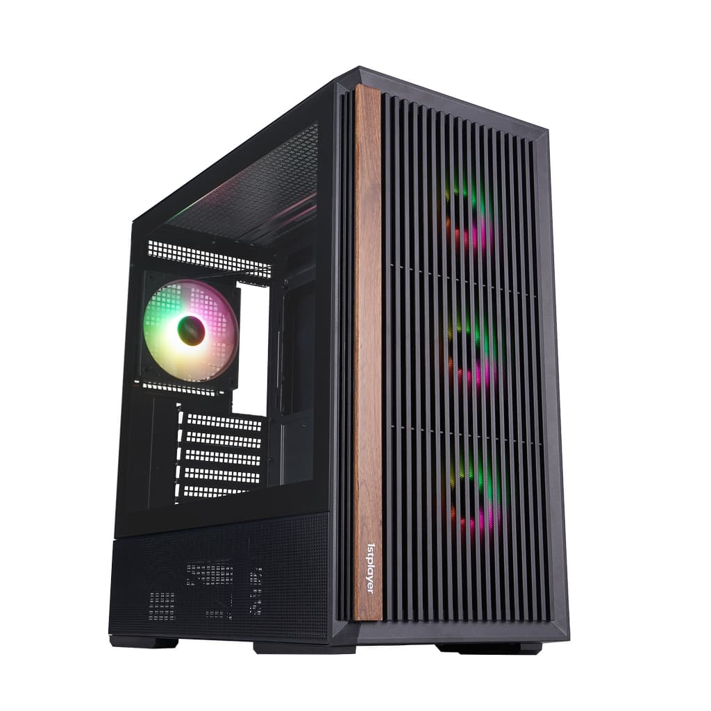 Корпус 1STPLAYER WD7 ARGB Black / ATX / 6x120mm ARGB fans / WD7-BK-4FA7-2FA7R