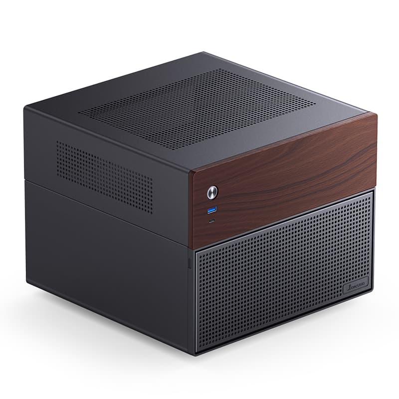 Корпус JONSBO N4 Black, 1x120mm Fan, mini-ITX, SFX, черный