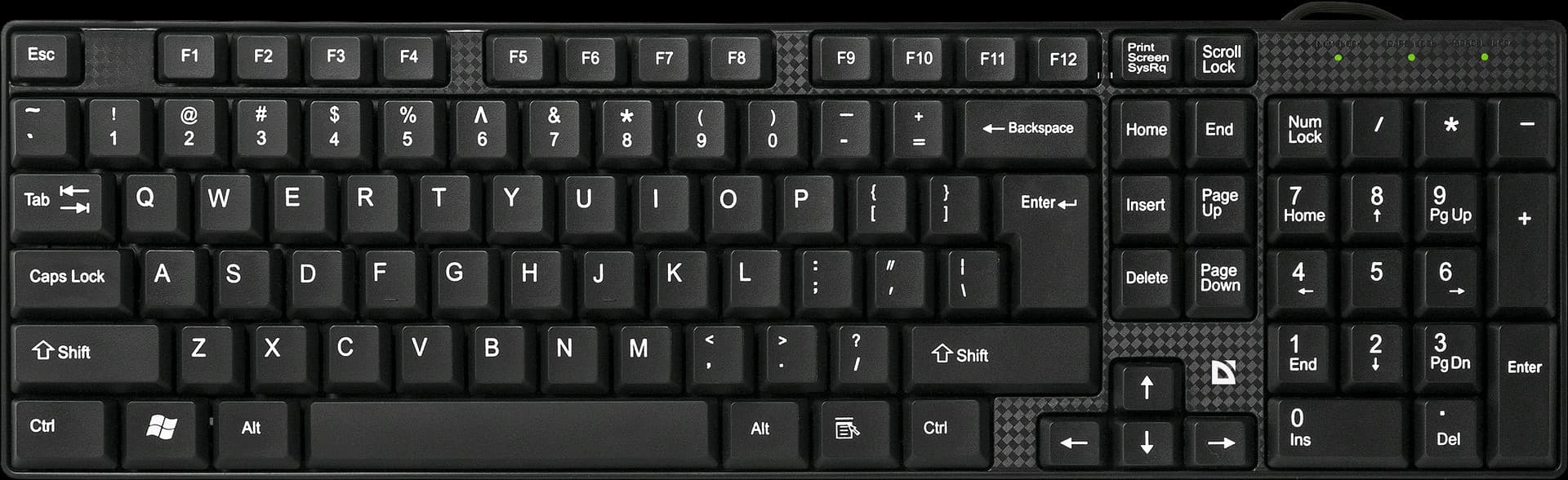 Клавиатура проводная Defender Accent SB-720 (черный) компактная (45720)