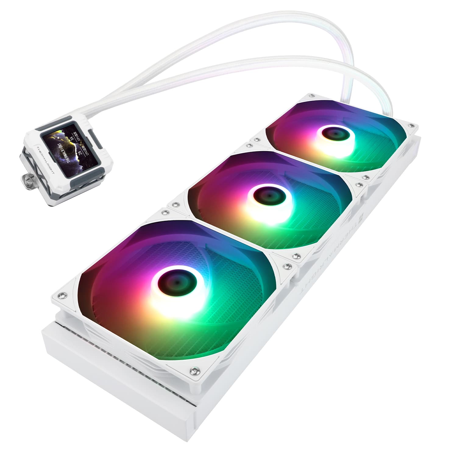 Система водяного охлаждения Thermalright Frozen Warframe 420 White ARGB / 3x140mm ARGB PWM Fans / TRFW420AW
