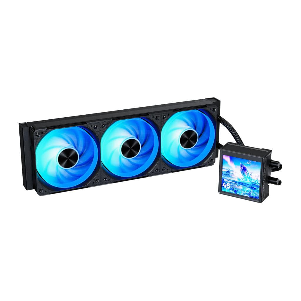 Система водяного охлаждения XASTRA Octant LC360 ARGB BK Intel LGA LGA1851/1700/1200/115X/AM5/AM4 (4" LCD IPS screen, 3x120 ARGB FDB fan,TDP 315W, black) RET