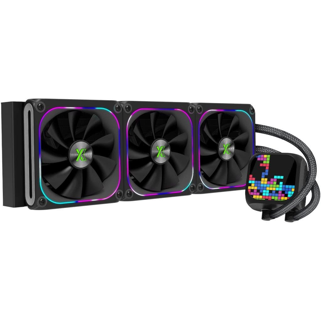 Система водяного охлаждения XASTRA LZ360 ARGB BK Intel LGA1851/1700/1200/115X/AM5/AM4 ( 3x120mm ARGB Dot-matrix fan and PUMP,14 port ARGB Controller,black) RET