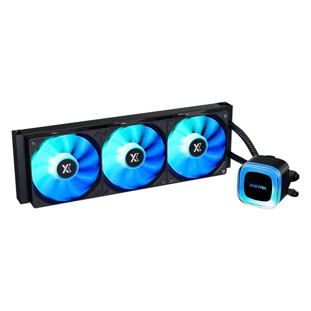 Система водяного охлаждения XASTRA LP360 ARGB BK Intel LGA1851/1700/1200/115X/AM5/AM4 ( 3x120, ARGB fan and PUMP, TDP 285W, black) RET