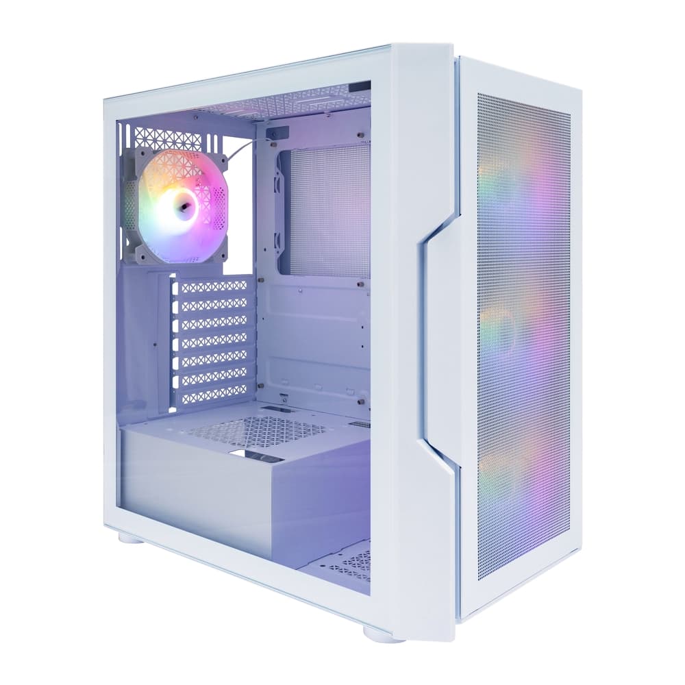 Корпус 1STPLAYER TRILOBITE T7-P White / ATX / 4x120mm FRGB fans / T7-P-WH-4F1-W