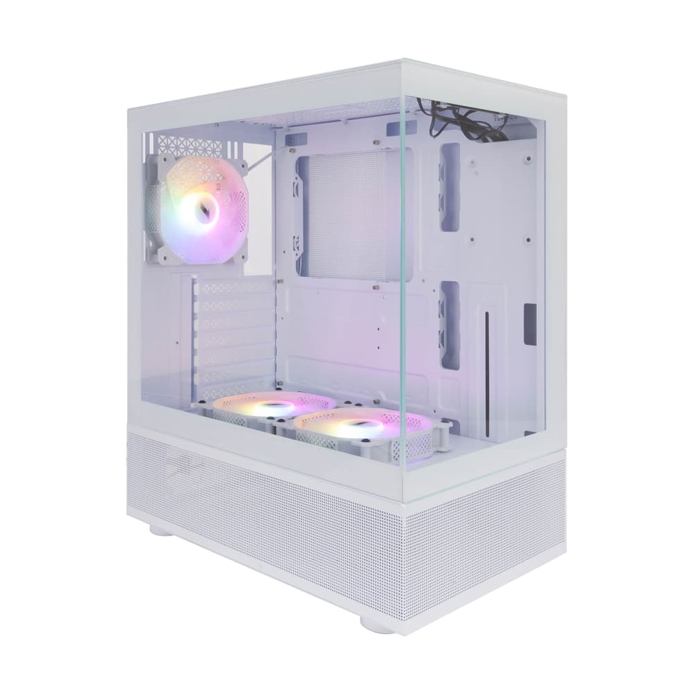 Корпус 1STPLAYER MIKU Mi7-A White / ATX / 3x120mm FRGB fans / Mi7-A-WH-2F1R-W-1F1-W