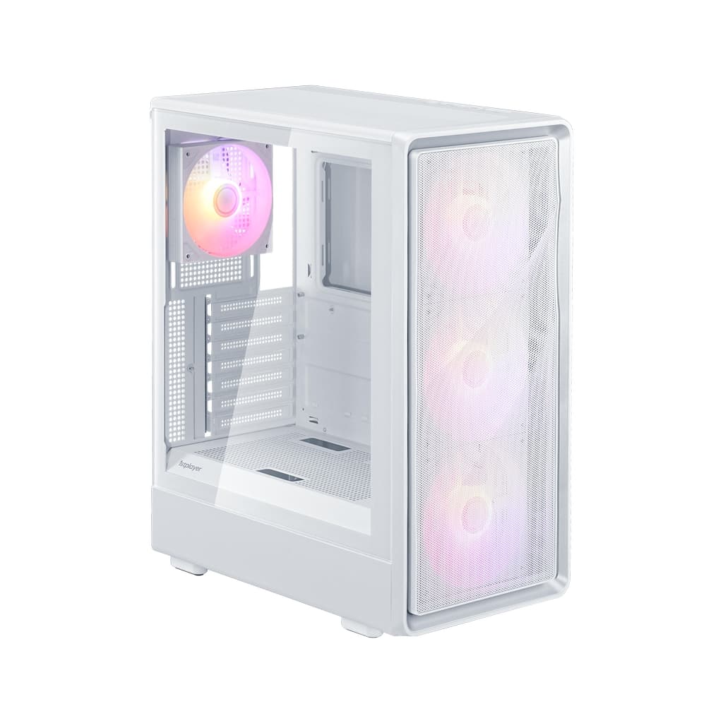 Корпус 1STPLAYER WA7 White / ATX / 3x140mm & 1x120mm ARGB fans / WA7-WH-3FA7-14-W-1FA7-W