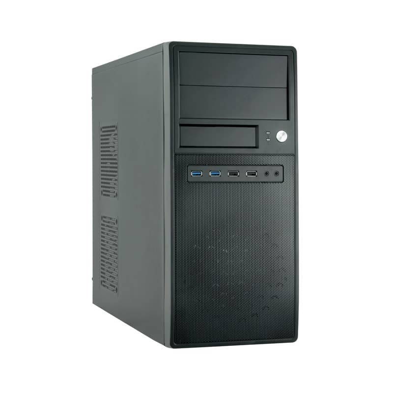 Корпус CHIEFTEC MESH CG-04B-OP, mini-ITX, mATX, ATX, черный