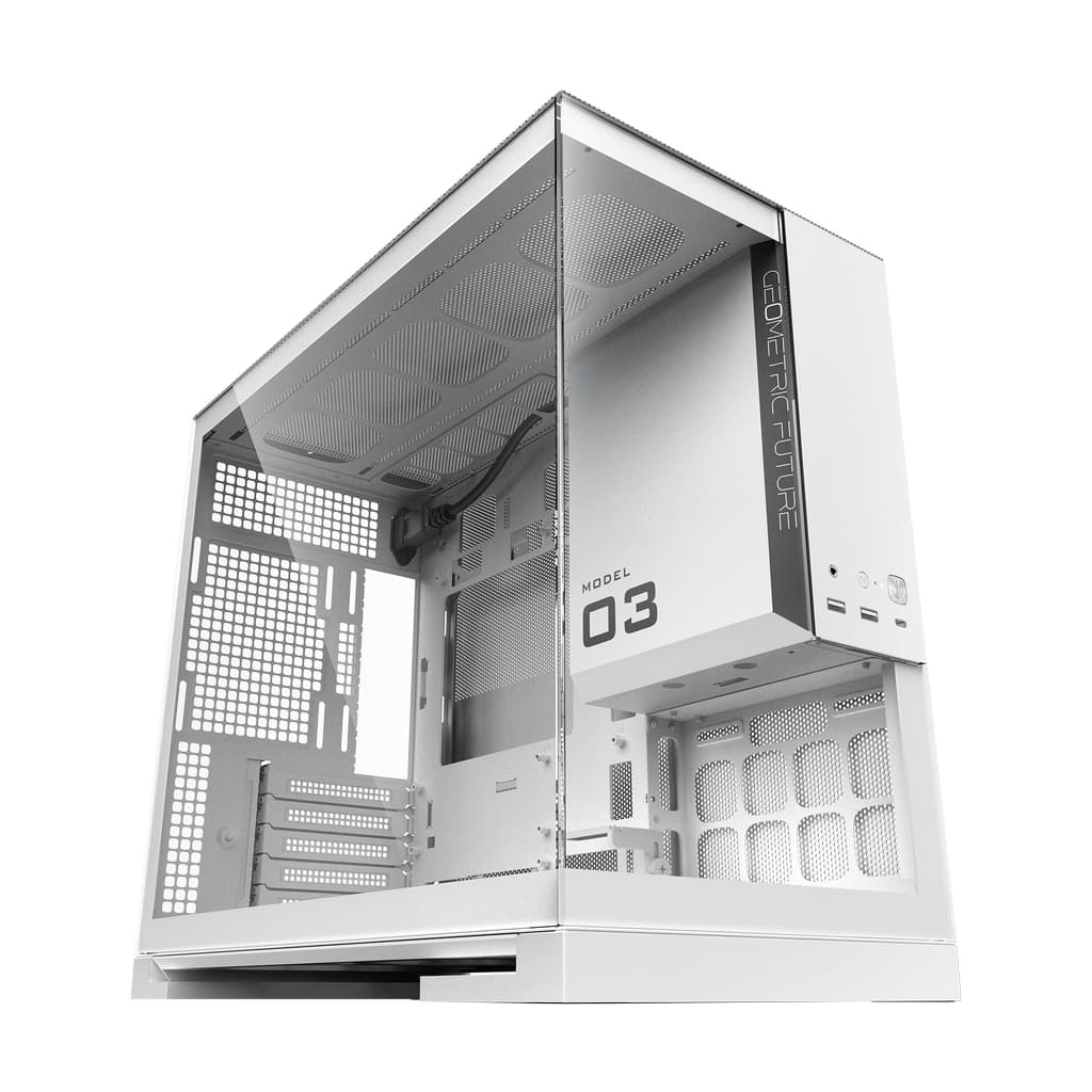 Корпус Geometric Future Model 3 White / mATX / 1AM3NZWT00100