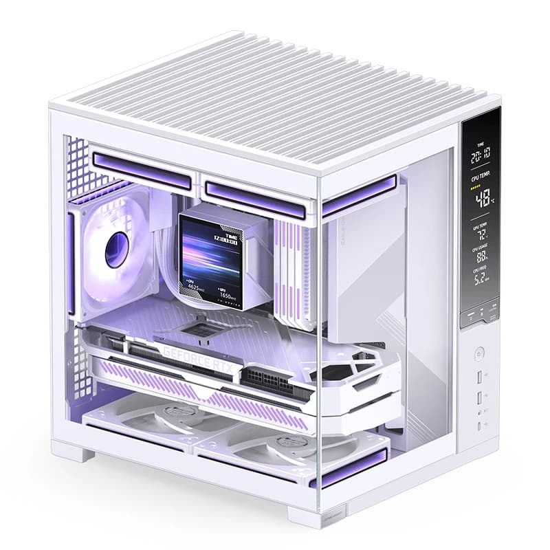 Корпус JONSBO D34 White, mini-ITX, mATX, белый