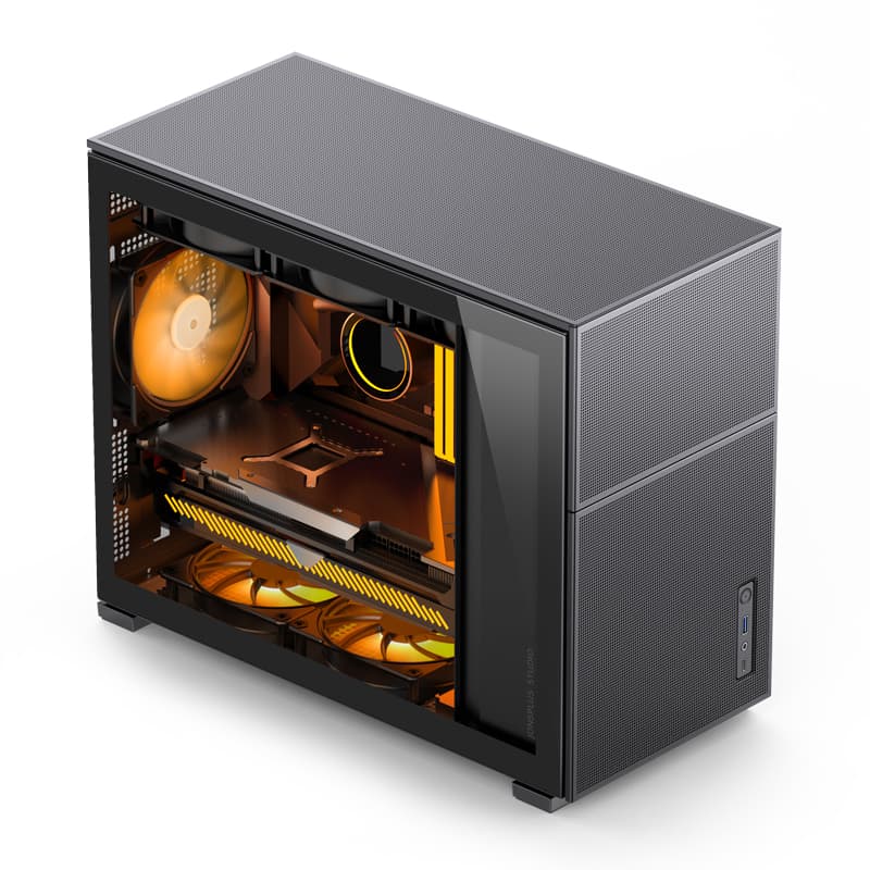 Корпус JONSBO D31 MESH Black, TG, mini-ITX, mATX, черный