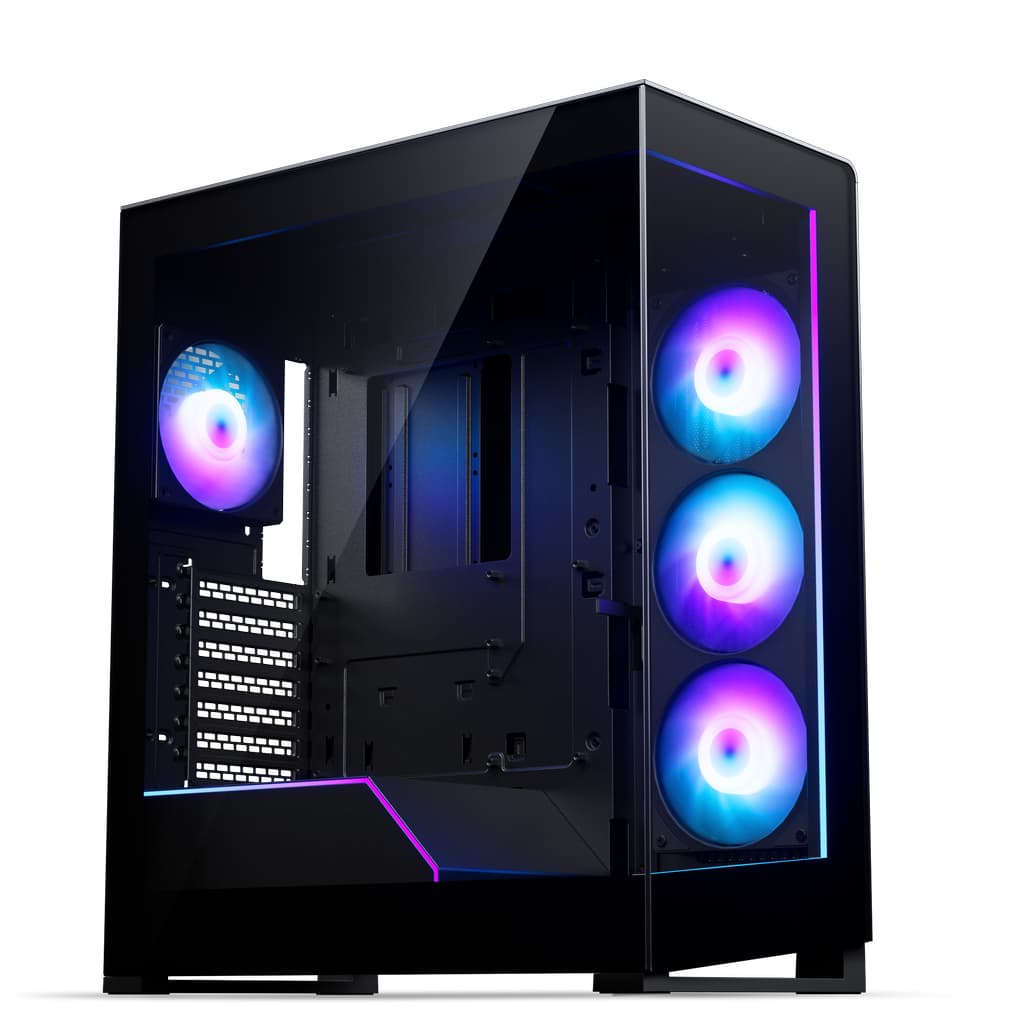 Корпус PHANTEKS NV5X Black, Digtial RGB Lighting, 1x360mm+1x120mm ARGB Fan, TG, Mid-Tower / PH-NV523X_DBK01