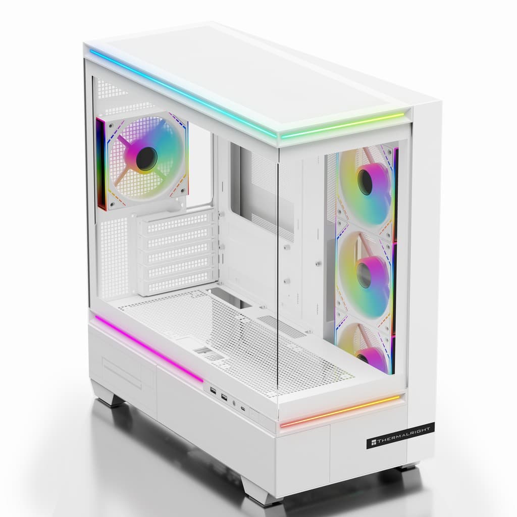 Корпус Thermalright M10 White FAN4-M / TG / 4x120mm ARGB PWM Fans / USB TYPE-C / mATX / TRTLM10WF4M