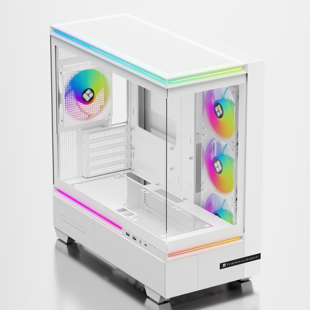 Корпус Thermalright M10 White FAN4-C / TG / 4x120mm ARGB PWM Fans / USB TYPE-C / mATX / TRTLM10WF4C