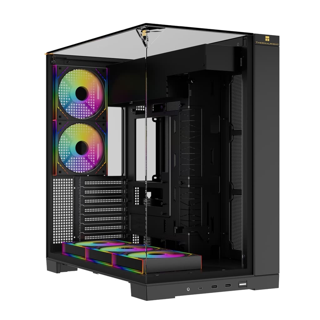 Корпус Thermalright TR-A70 FAN5-M / Black / TG / 5 x120mm ARGB PWM Fans / USB TYPE-C / ATX / TRA70F5MB