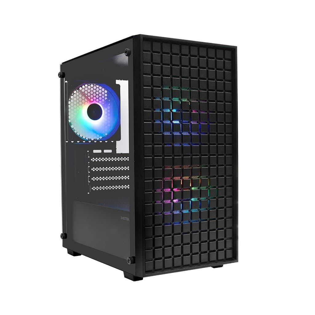 Корпус XASTRA A306M 3FRGB Black mATX/Mesh/ tempered glass / 3x 120mm FC120 FRGB fans/ A306M-3FC12F