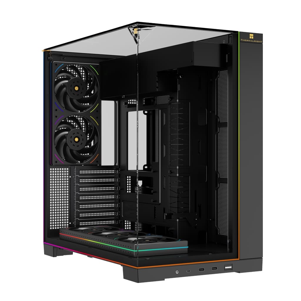Корпус Thermalright TR-A70 ARGB FanUB / Black / TG / TL-UB36R+TL-UB24 PWM Fans / ARGB Strip / USB TYPE-C / ATX / TRA70AFUBB