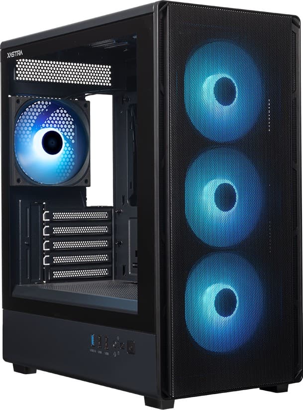 Корпус XASTRA A315M 4ARGB Black mATX/Mesh/ Screwless TG/ 1x120mm+1x360 FA ARGB PWM fans/ A315M-1FA36A-1FA12A