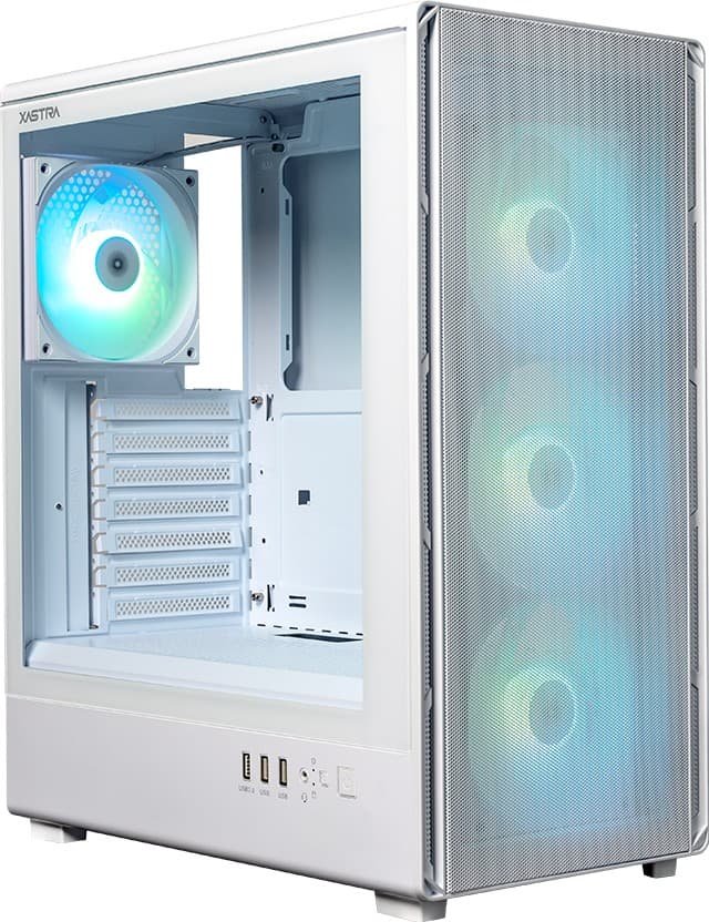 Корпус XASTRA A315 4ARGB White ATX/Mesh/ Screwless TG/ 1x120mm+1x360 FA ARGB PWM fans/ A315-1FA36A-1FA12A-WH