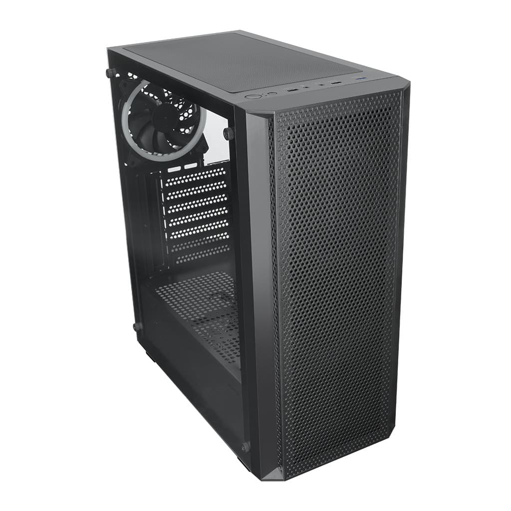 Корпус XASTRA A311 4FRGB Black ATX/Mesh/ full-size TG / 4x120mm FR120-FRGB fans/ A311-4FR12F